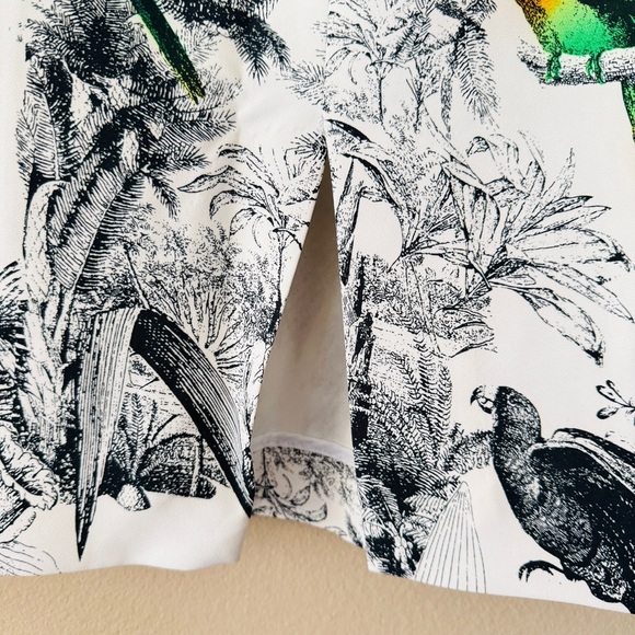 Catherine Malandrino Bird Tropical Print Pencil Skirt Size 6 - Picture 5 of 7